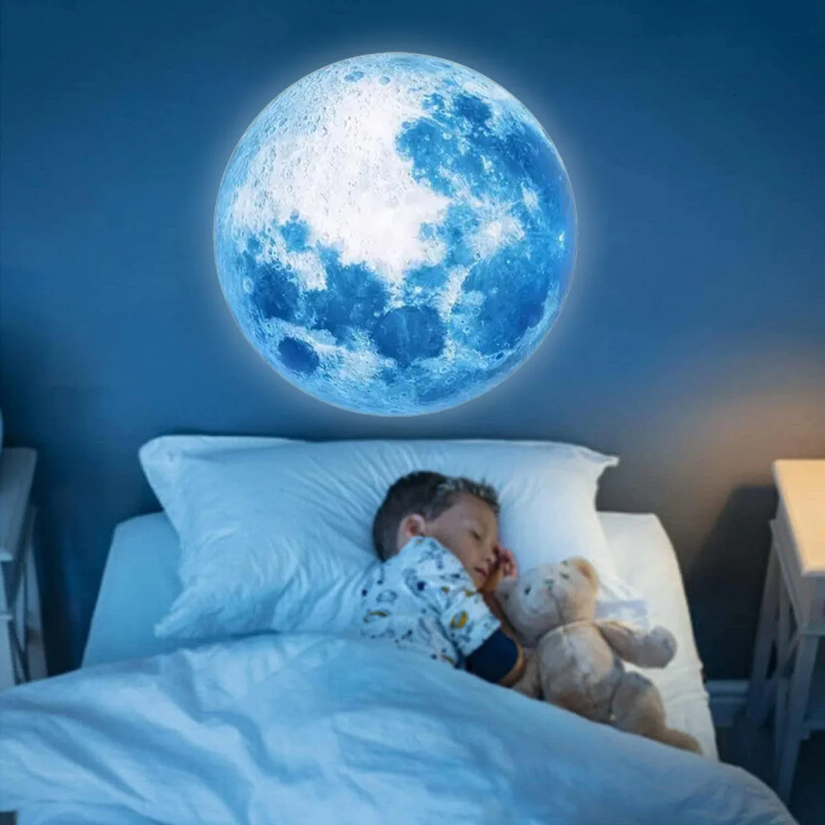 Rechargeable Star Projector Lamp Rotating Moon Night Light 360° USB LED Planet Projection Lamp Romantic Bedroom Decor Gifts