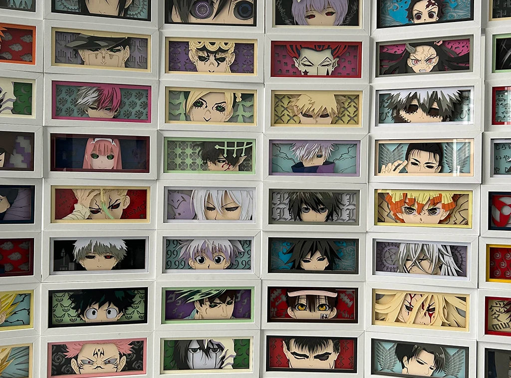 Code Geass Paper Cut Light Box Lelouch Lamperouge Lightbox for Bedroom Decor Desk Anime Shadow Box Kid Birthday Gift Table Lamps