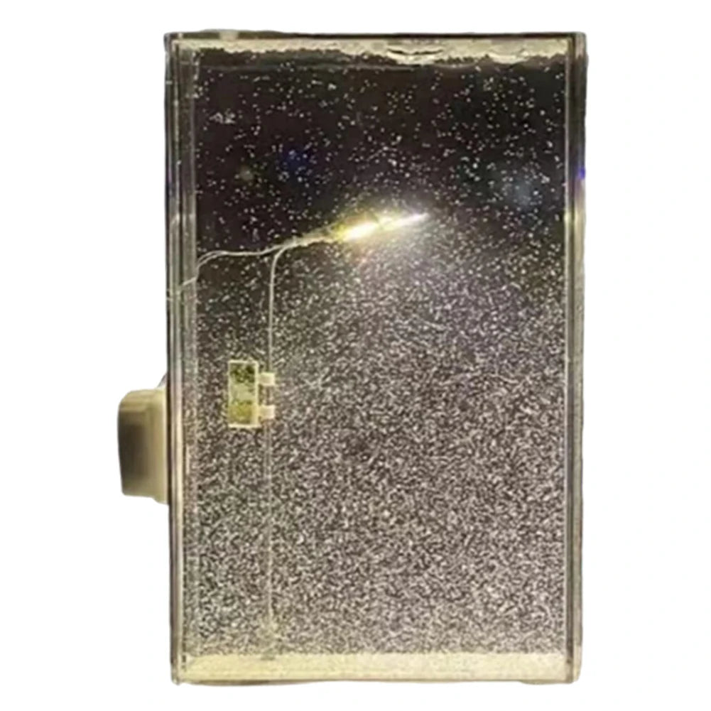 1PC Handmade DIY Material Package Desktop Decor Flowing Small Night Light Snow Scene Street Light Snowy Night Snow Simulation
